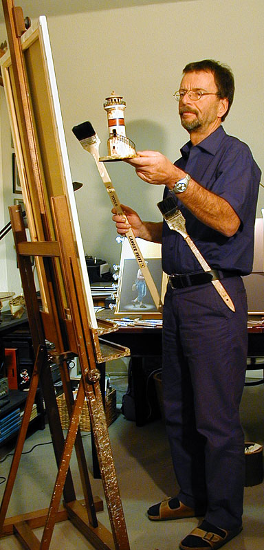 Günther Hauschildt im Atelier